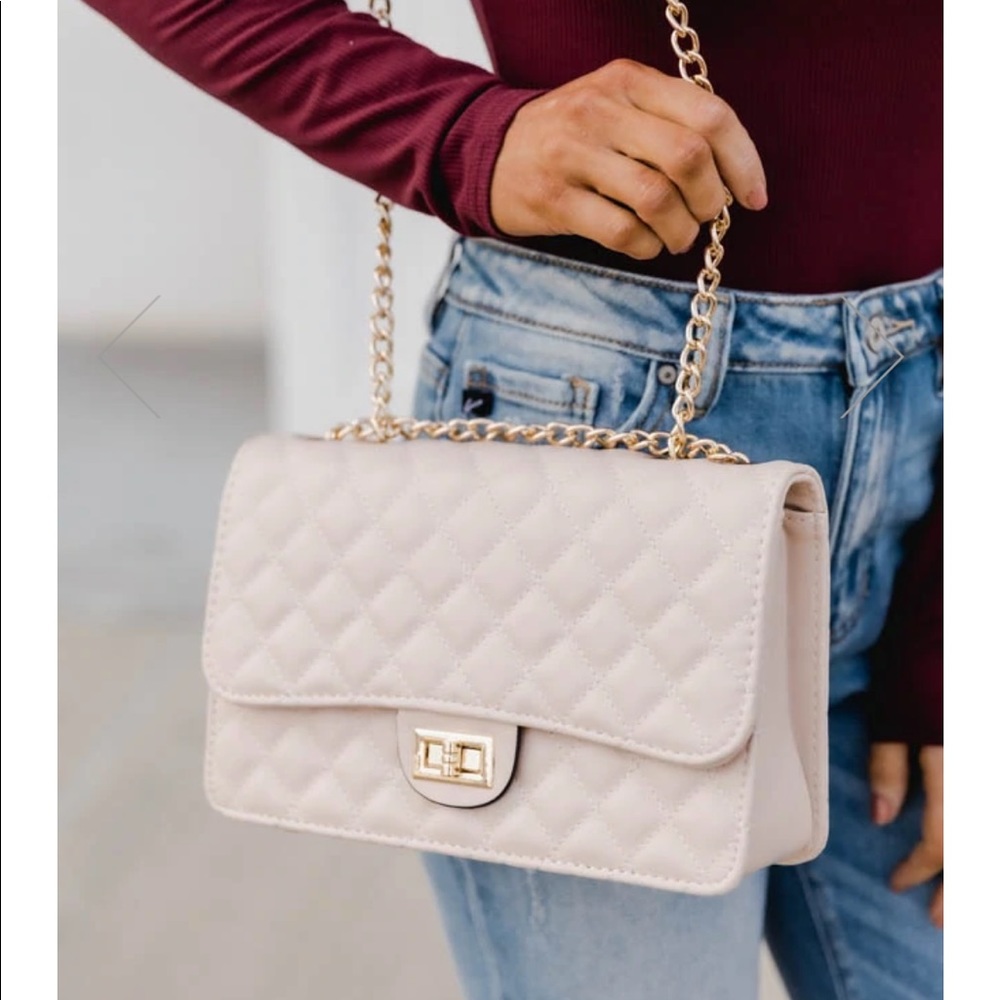 NWT Quilted Handbag (1 Black SOLD, 1 Taupe AVAILABLE)